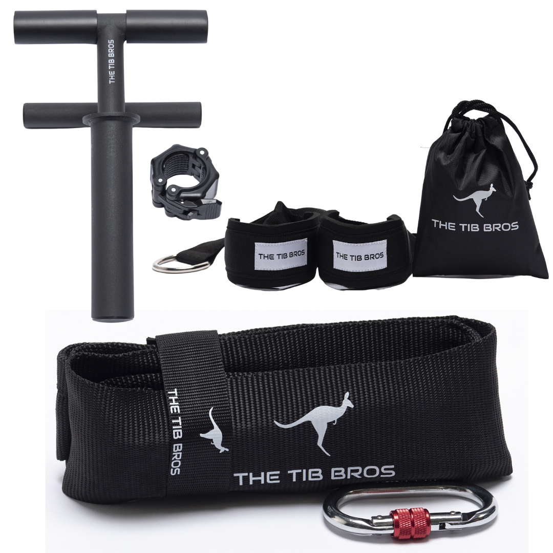 Tib Bar/ Sled Strap/ Reverse Squat Strap Bundle - The Tib Bros 'Performance' Package